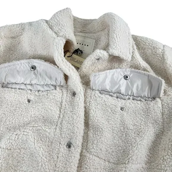 New Women’s BLANKNYC Teddy Button-up Shacket Size 1X